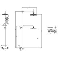 Смеситель Lemark Tropic LM7010C для ванны и душа термостатический