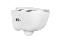 Унитаз подвесной безободковый Aquatek ДИВА 510*350*360 с функцией биде безободковый фарфоровый