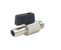 Кран шаровой ZEISSLER сливной со штуцером никелированный 3/8*14