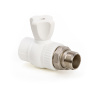 Кран шаровой PPR 20 х 1/2" Lammin радиаторный прямой PREMIUM 50/10