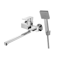 Смеситель Decoroom DR20043 одноручный для ванны универсальный с поворотным изливом