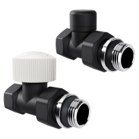 Набор термостатический Royal Thermo Design 1/2"М30х15 Черный прямой
