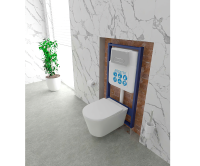 Панель смыва для инсталляции Aquatek клавиши прямоугольные хром глянцевый