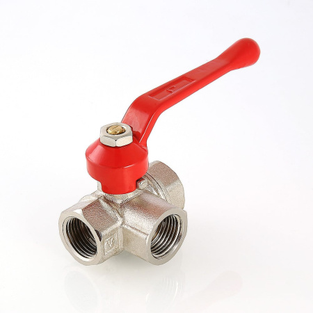 Кран шаровой Valtec трехходовой тип L 3/4"