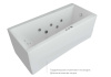Акриловая прямоугольная ванна Aquatek Либра New 70 с фронтальным экраном (слив справа), без гидромассажа, сборно-разборный сварной каркас 170 см