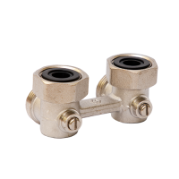 Узел нижнего подключения 3/4"x3/4" MVI угловой для двухтрубных систем шарового типа