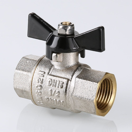 Кран шаровой Valtec Perfect с ручкой-бабочкой и внутренней резьбой