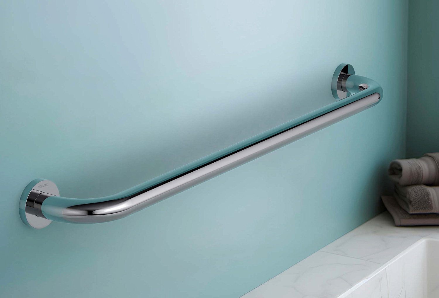 Поручень 650 мм Aquatek хром