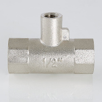 Тройник Valtec для подключения датчика температуры 1" x M10 x 1"