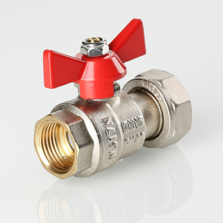 Кран шаровой Valtec с накидной гайкой 1/2" x 3/4"
