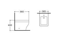 Биде напольное Aquatek АМАДЕО AQ1264-00 560*365*400мм