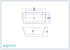 Ванна отдельностоящая Aquatek Верса 170х78