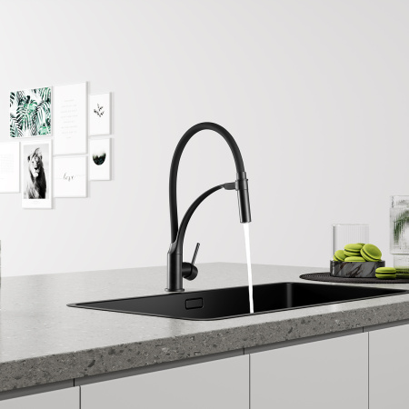 Смеситель Lemark Soul LM6007BL для кухни