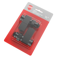 Набор дизайн-вентилей Royal Thermo CUBE прямой 1/2" Черный