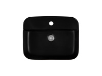 Раковина накладная Aquatek Вега на столешницу 500*395*140 мм черный матовый