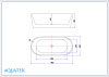Ванна отдельностоящая Aquatek ОВО 180х80