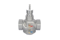 Клапан-ограничитель расхода Ridan комбинированный балансировочный AQT-R DN50 PN25, диапазон настройки=3000-10000 л/ч, Tmax 110 °С, с внутренней резьбой, с измерительными ниппелями, с изменяемой настройкой, корпус-нержавеющая сталь