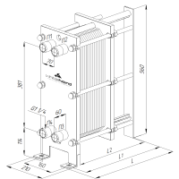 Разборный теплообменник  WhiteNord F