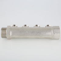 Коллектор Valtec с наружной резьбой 3/4" х 1/2" 4 вых