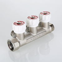 Коллектор Valtec c регулирующими вентилями 3/4" х 1/2" 4 вых