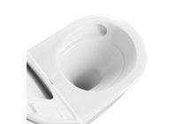 Унитаз подвесной безободковый Aquatek ЛЕЯ 490*360*320 с сиденьем Soft Close смыв торнадо