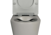 Унитаз подвесной безободковый Aquatek ВЕГА 525*360*320 с сиденьем Soft Close серый матовый