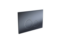 Панель смыва для инсталляции Aquatek клавиши круглые оружейная сталь матовая