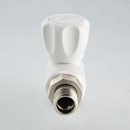 Кран шаровой Valtec полипропиленовый со сгоном угловой 25 мм х 3/4"