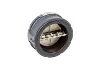 Обратный затвор двустворчатый Ridan ЗОД PN 16, Т = - 20-120°С, межфланцевый, корпус-чугун, пластина-чугун DN 300