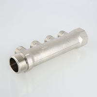 Коллектор Valtec с наружной резьбой 3/4" х 1/2" 4 вых