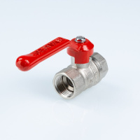 Шаровой кран Valtec Стандарт никелированный (ГОСТ) c флажковой рукояткой и внутренней резьбой 1"