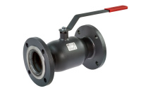 Кран шаровой Ridan RJIP Standard FF PN 16 Т= 150 °С, фланцевый, стандартный проход, с рукояткой, корпус-углеродистая сталь DN 65