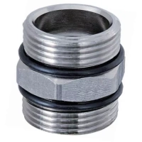 Ниппель TIM с уплотнительным кольцом 3/4" ш * 1" ш никелированный