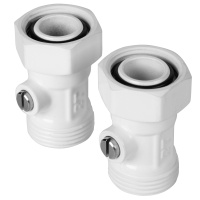 Набор нижнего подключения Royal Thermo прямой раздельный 3/4х3/4ЕК Белый