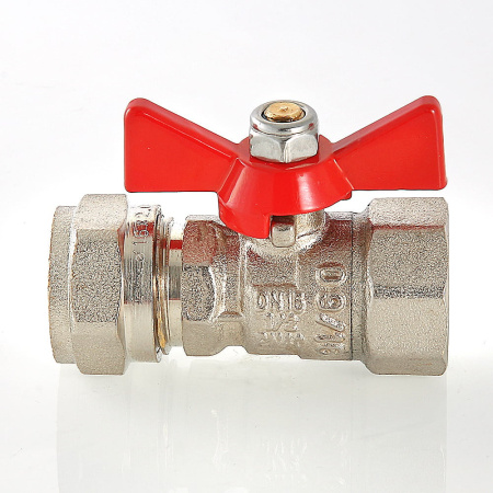 Кран шаровой Valtec с обжимным соединением и внутренней резьбой