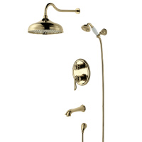 Смеситель Lemark Brava LM4722G для ванны и душа встраиваемый