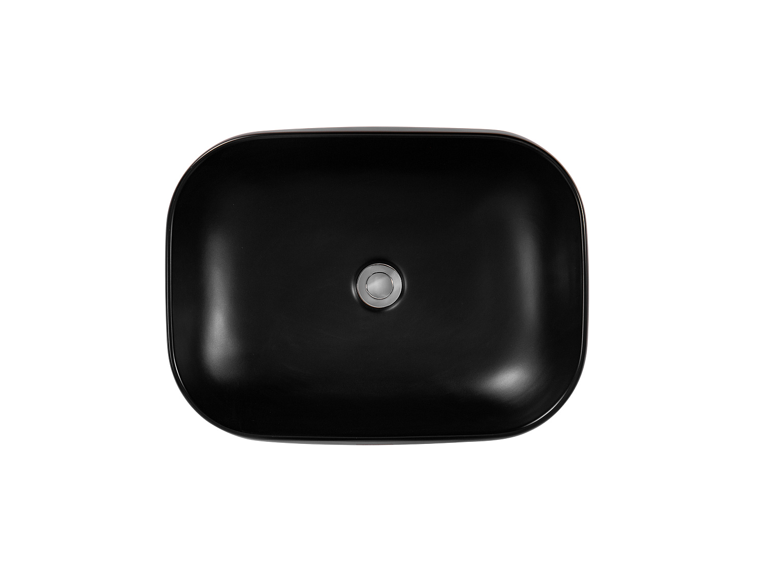 Раковина накладная Aquatek 560*420*140мм черный матовый