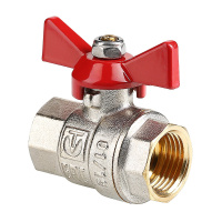 Кран шаровой Valtec Base с ручкой-бабочкой и внутренней резьбой 3/4"