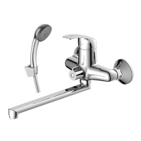 Смеситель Decoroom DR71043 одноручный для ванны универсальный с поворотным изливом 300 мм