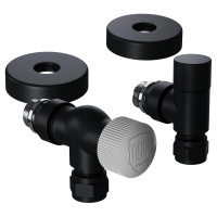 Набор термостатический Royal Thermo Design Pro 15мм М30х15 Черный осевой