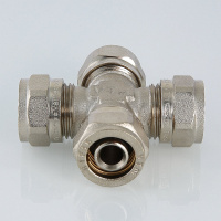 Крестовина обжимная Valtec 26 х 20 х 26 х 20 мм