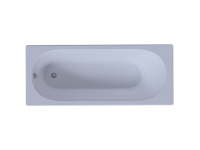 Акриловая прямоугольная ванна Aquatek Оберон 70 с фронтальным экраном, слив слева, без гидромассажа, сборно-разборный сварной каркас 170 см