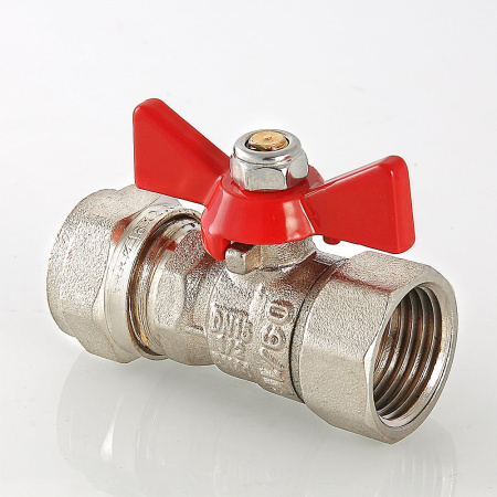 Кран шаровой Valtec с обжимным соединением и внутренней резьбой