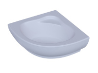 Акриловая угловая ванна Aquatek Калипсо 146х146 без гидромассажа, вклеенный цельносварной металлический каркас c фронтальным экраном