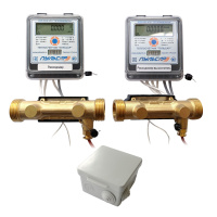 Общедомовый теплосчетчик Пульсар Ду15 M-Bus + 2 имп. входа qp=15 м3/ч 105°C с датчиками давления