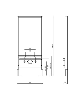 Инсталляция для подвесного биде Aquatek Standart
