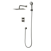 Смеситель Lemark Bronx LM3749GM для ванны и душа термостатический встраиваемый