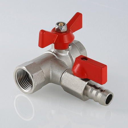 Кран шаровой Valtec с обратным клапаном и дренажом