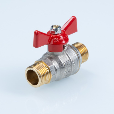 Кран шаровой Valtec ГОСТ с ручкой-бабочкой и наружной резьбой.