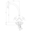 Смеситель Rossinka Y02-71 для кухни